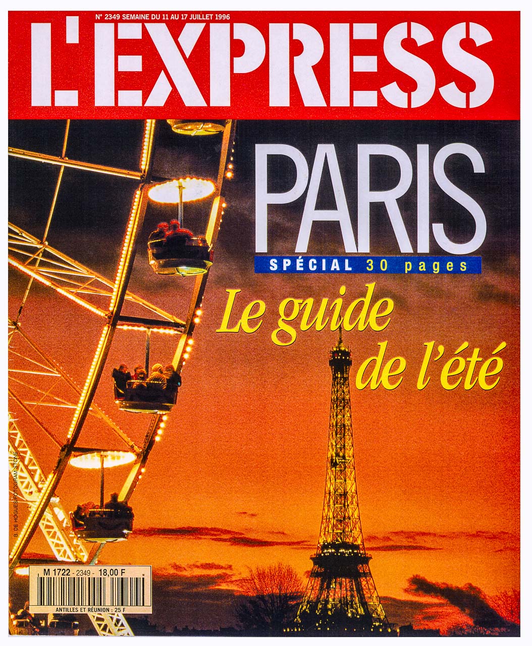 Paris Spécial 30 pages, le guide de l'été (L'Express)